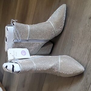 A NEW DAY  Cailun Rhinestone wide width ankle boots